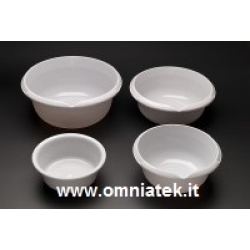 Bacinella in pp forma rotonda svasata con bordo Ø mm 200x  90 ml 1500 - 234300739 